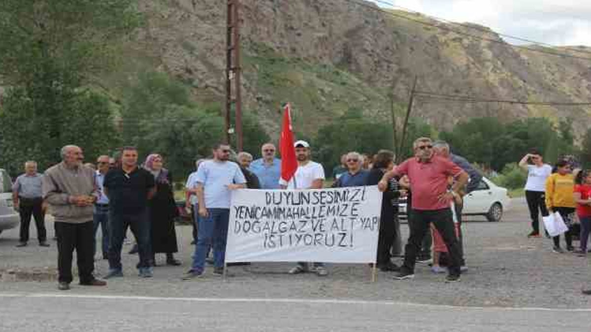 Sivas'ta doğal gaz eylemi