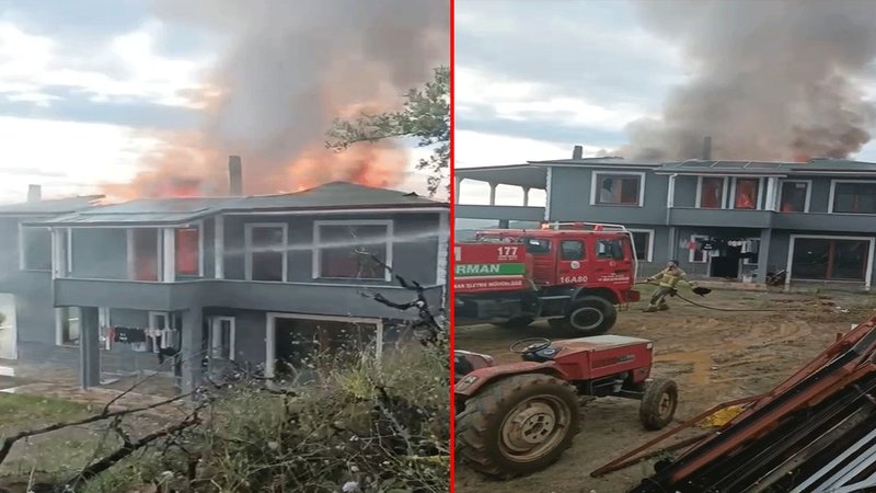 Sobayı benzinle yakmak isterken evi yaktı