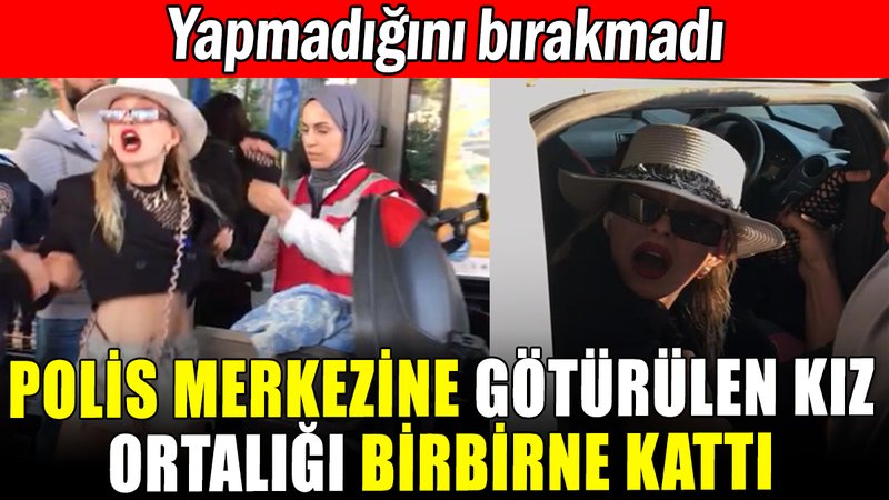 Motosikletiyle tehlike saçan kız polis merkezini birbirine kattı