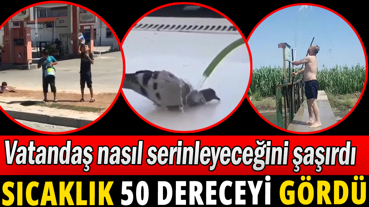 Sıcaklık 50 dereceyi gördü: Vatandaş ne yapacağını şaşırdı