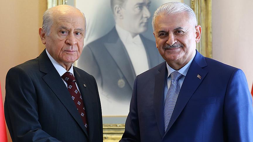 Erdoğan'ın adaylığı için Yıldırım ve Bahçeli başvuracak