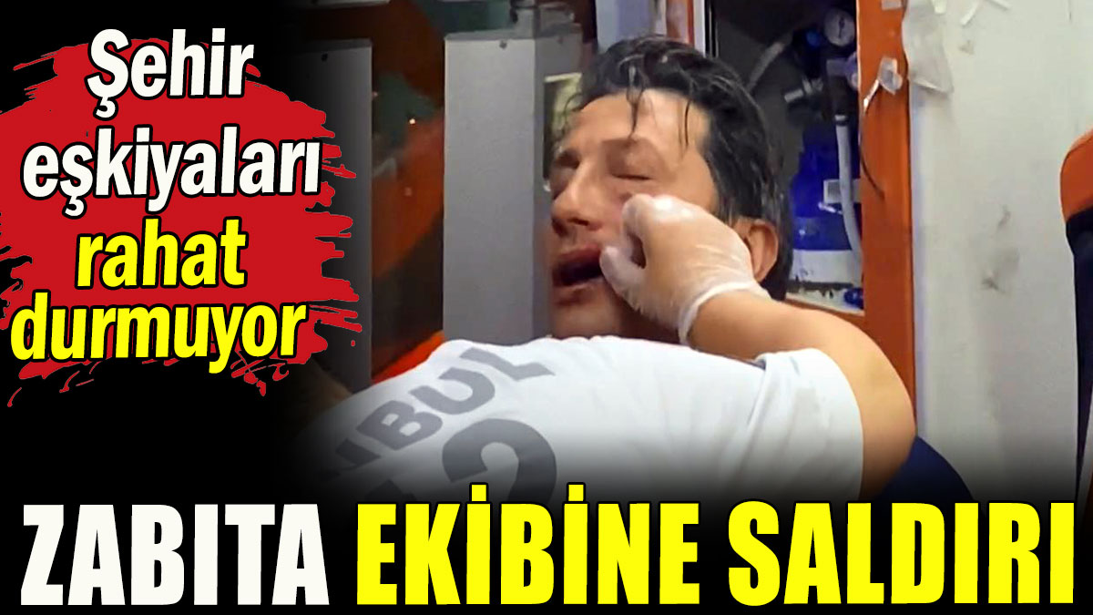 Zabıta ekibine saldırı