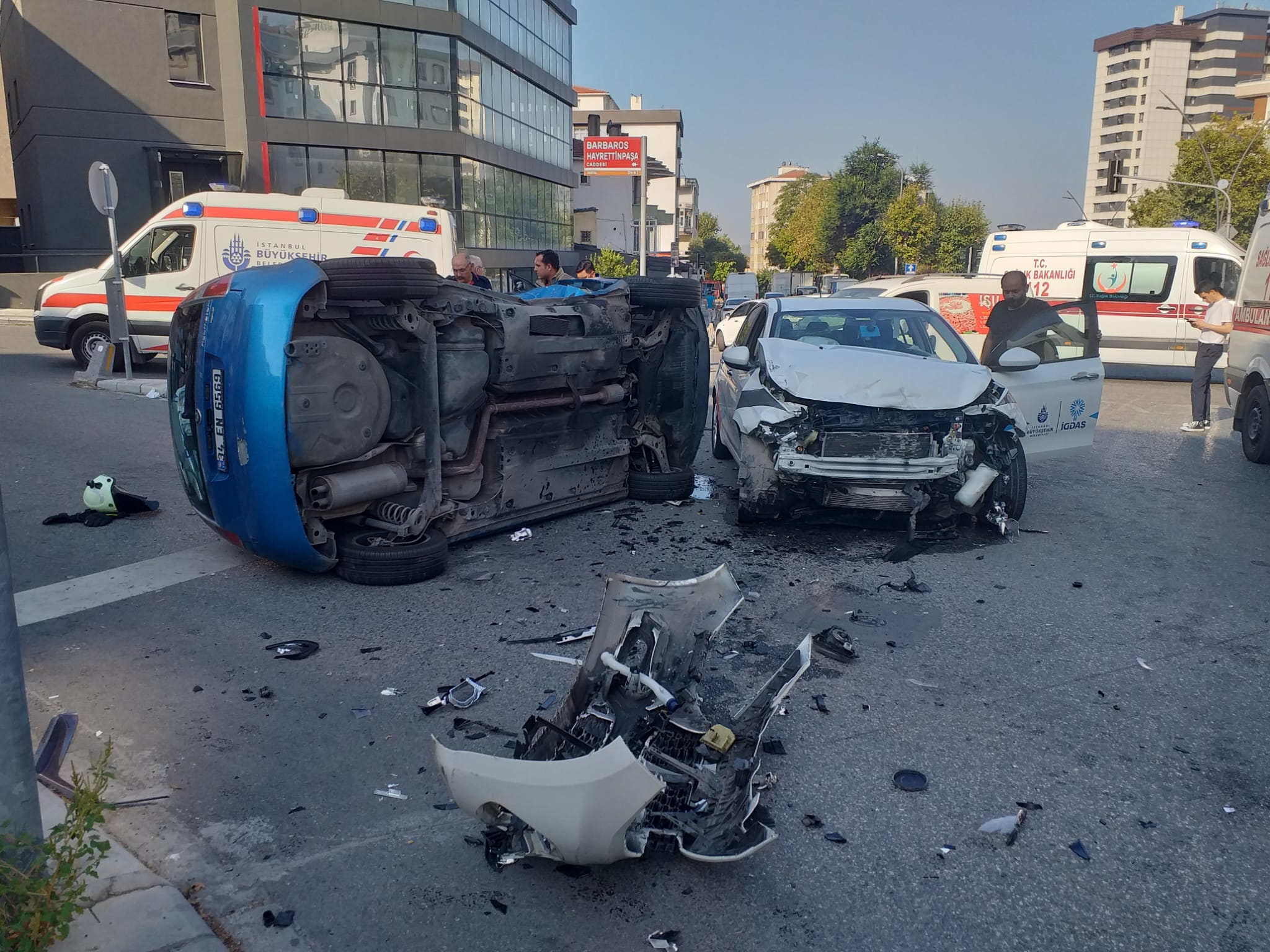 İstanbul Kartal'da trafik kazası: 3 yaralı