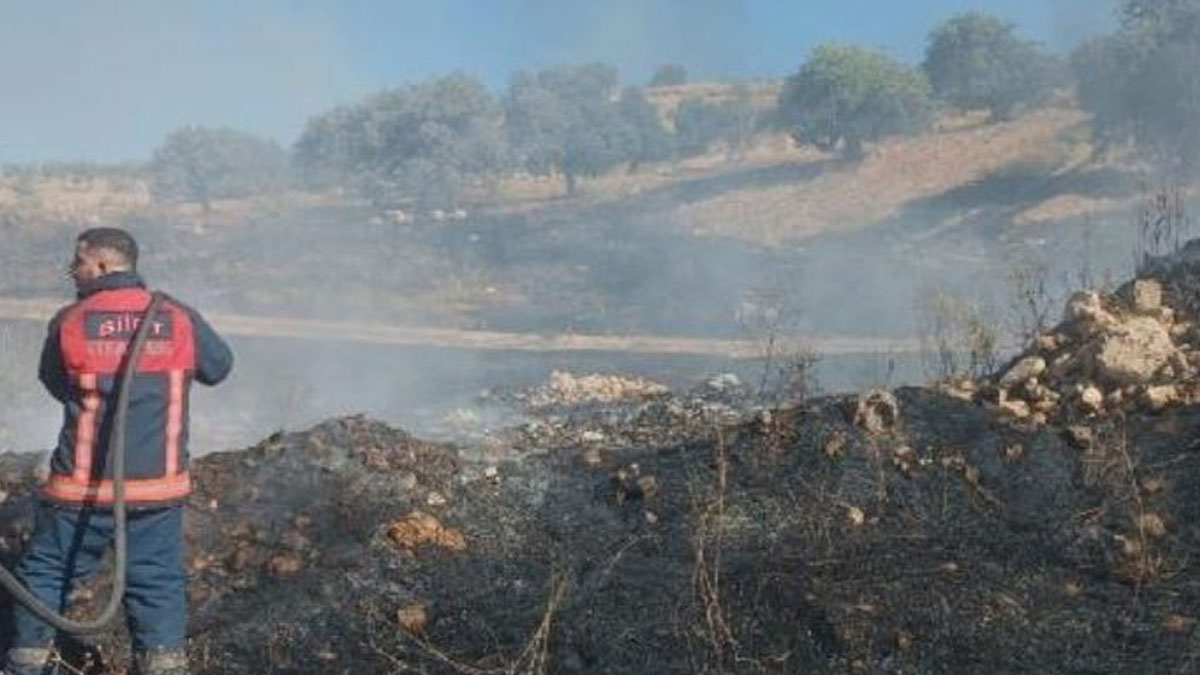 Siirt'te çıkan örtü yangını söndürüldü