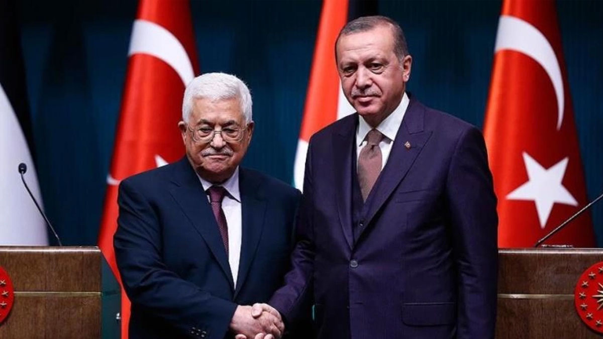 Erdoğan, Filistin lideri Abbas ile bir araya geldi
