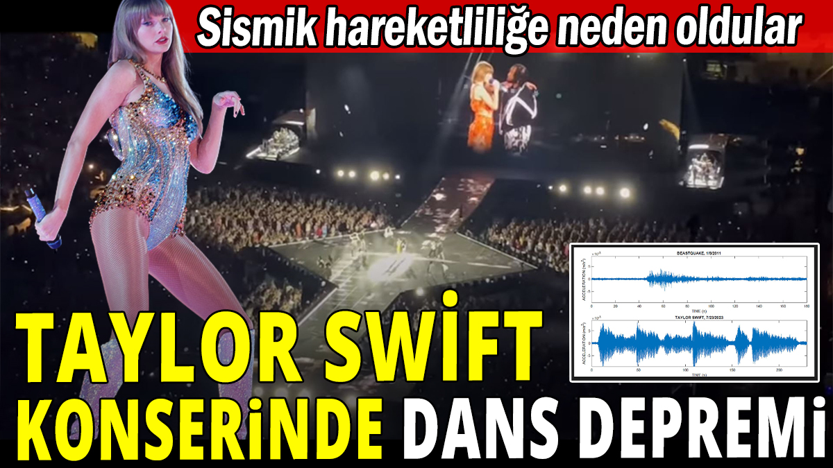 Taylor Swift konserinde dans depremi: On binlerce kişi katıldı