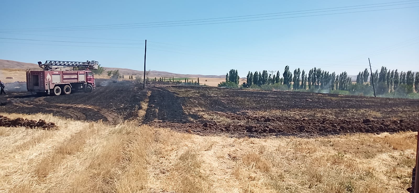 Sivas'ta yangın