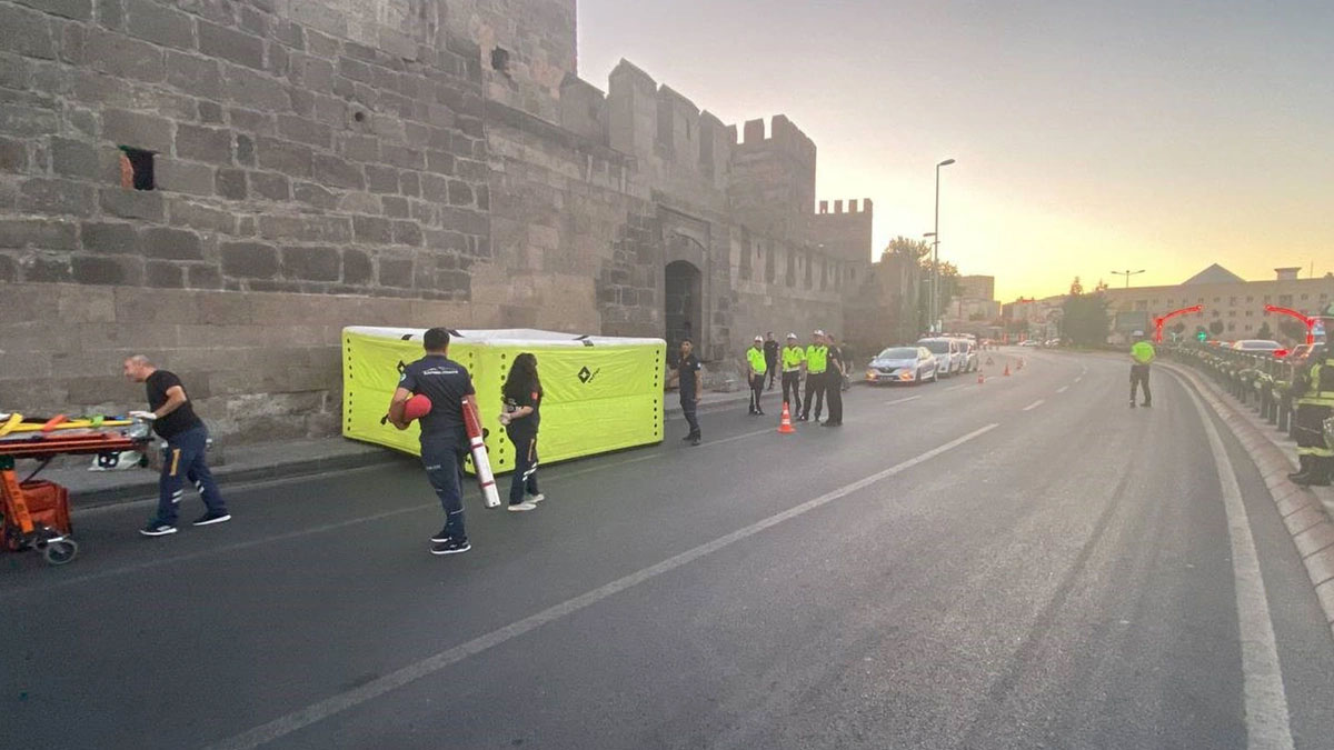 Kayseri'de tarihi kale surlarında intihar teşebbüsü