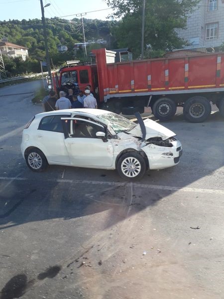 Zonguldak'ta trafik kazası: 1 yaralı