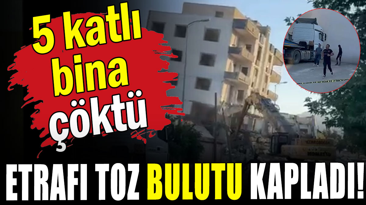 5 katlı bina çöktü