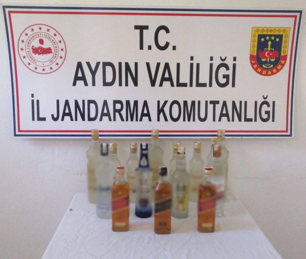 Aydın'da bandrolsüz alkol ele geçirildi