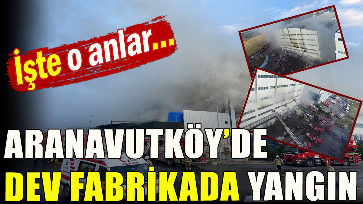 Arnavutköy'de dev fabrikada yangın