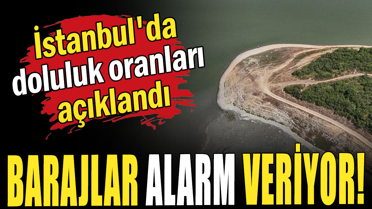 Barajlar alarm veriyor: İstanbul'da doluluk oranları açıklandı
