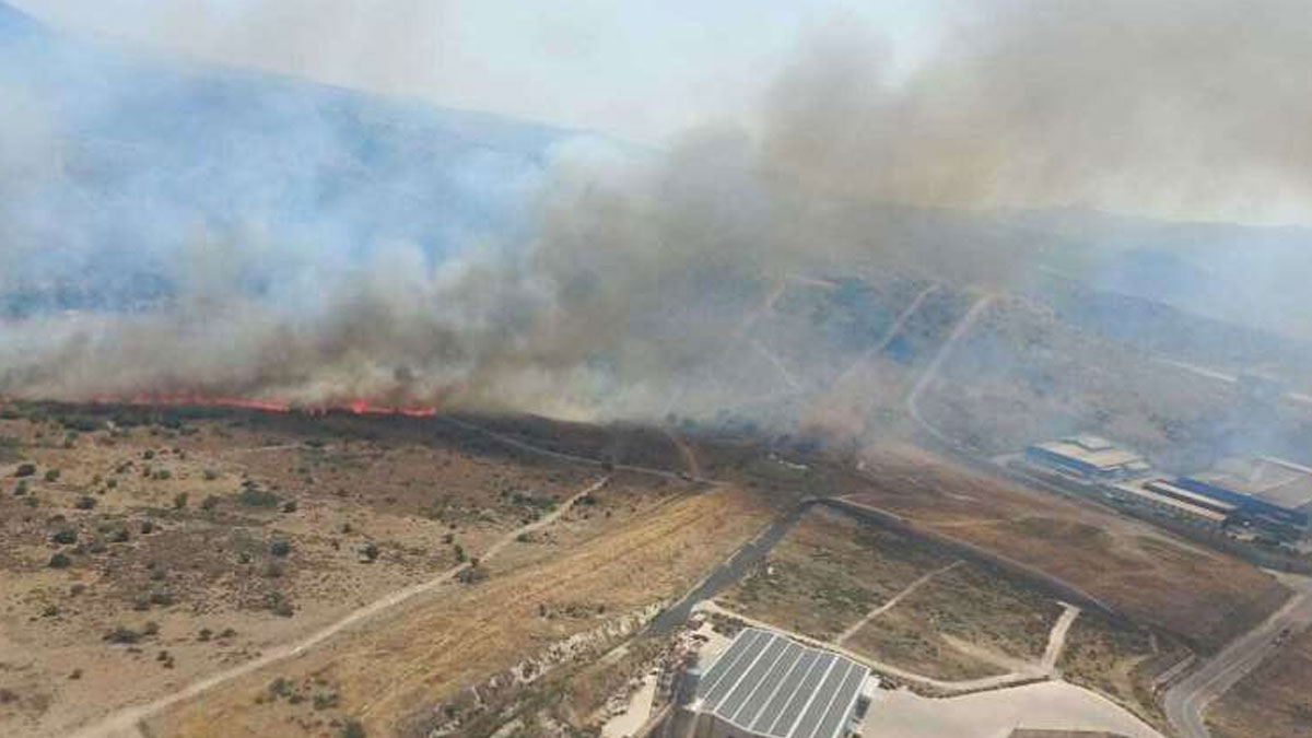 İzmir'de makilik alanda yangın