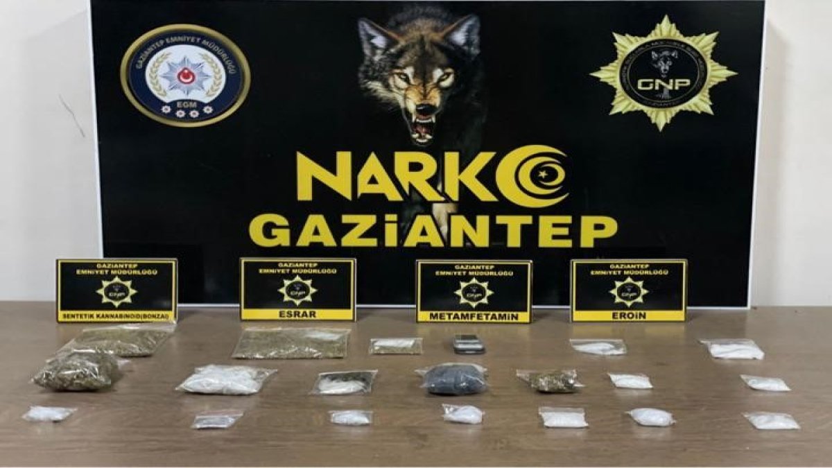 Gaziantep'te uyuşturucu operasyonu: 14 gözaltı