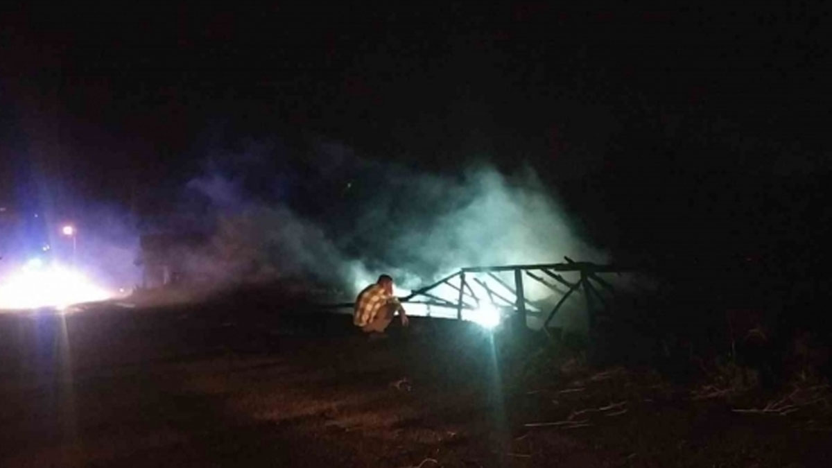 Sungurlu'da 6 dönüm ağaçlık alan küle döndü