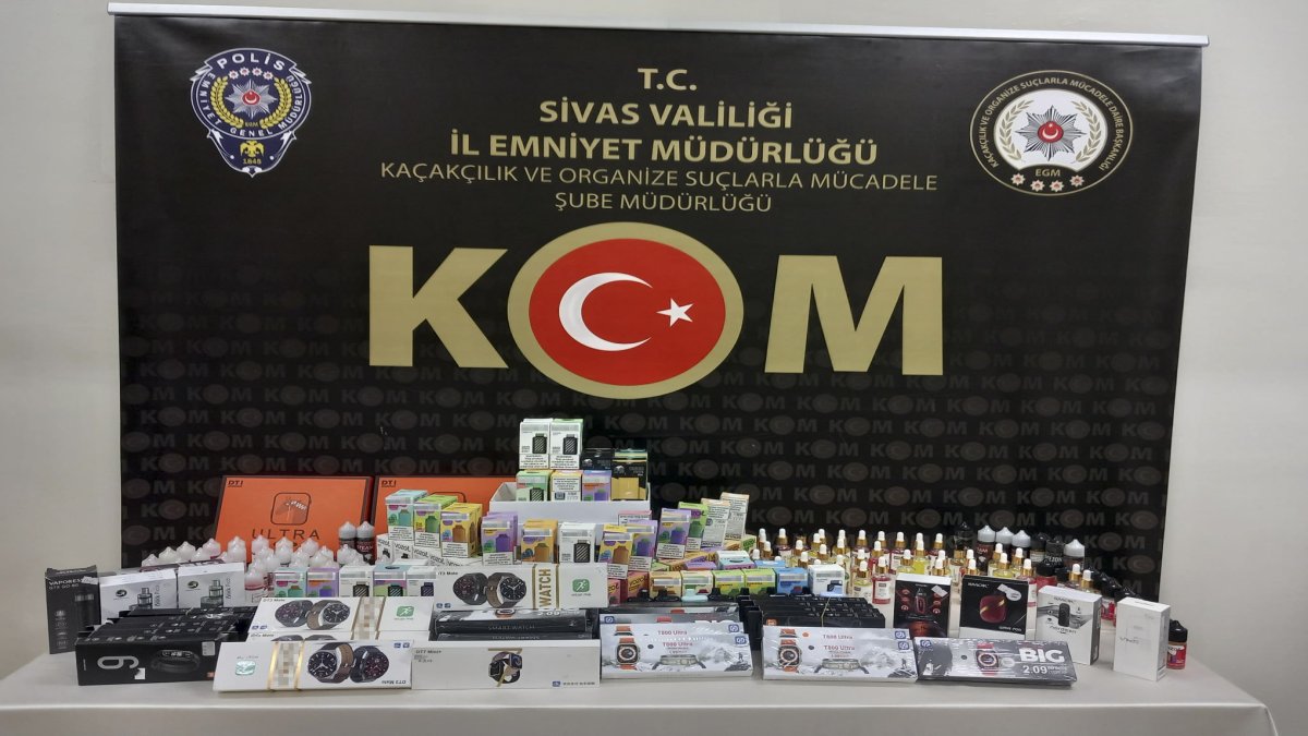 Sivas'ta kaçakçılık operasyonu: 2 gözaltı