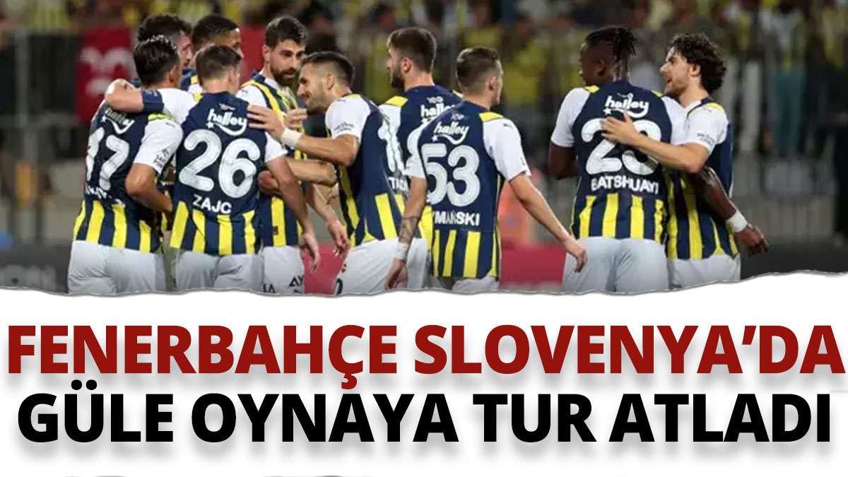 Fenerbahçe Slovenya'da güle oynaya turladı