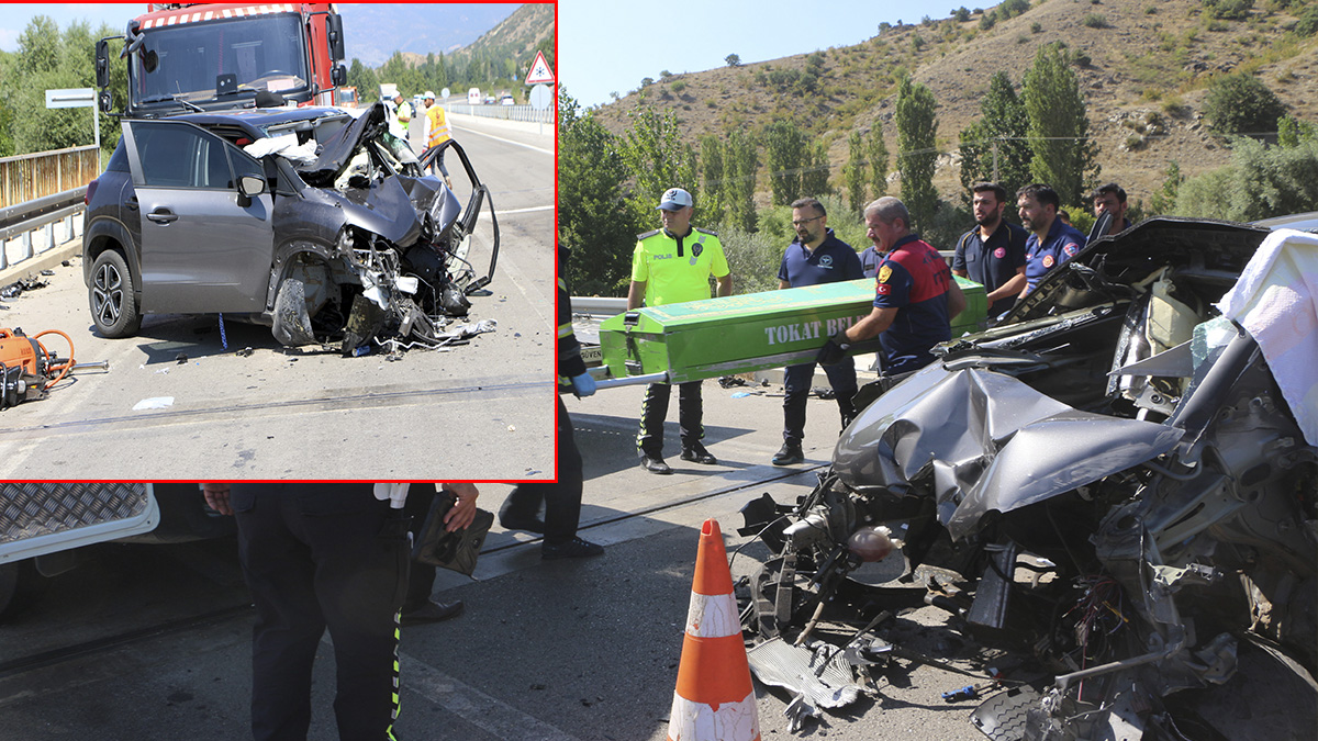 Otomobil bariyerlere çarptı