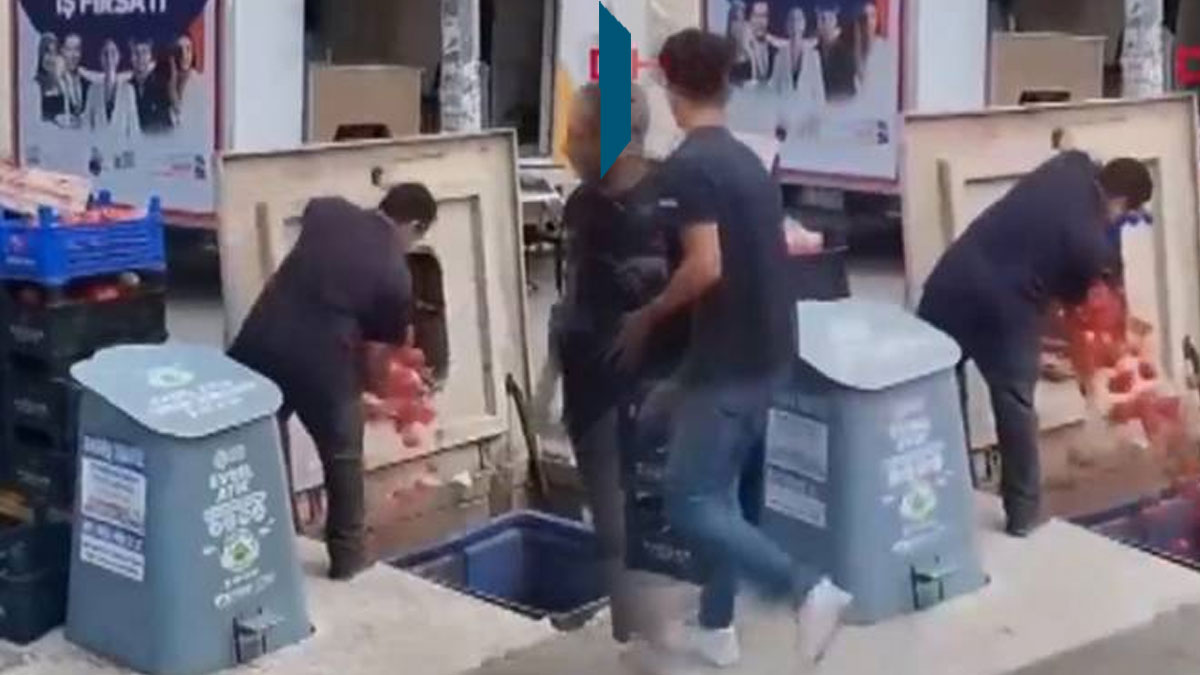 Pendik'te domatesleri çöpe döken marketle ilgili gelişme