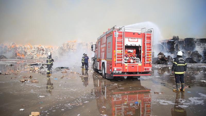 Kahramanmaraş'ta fabrikada yangın