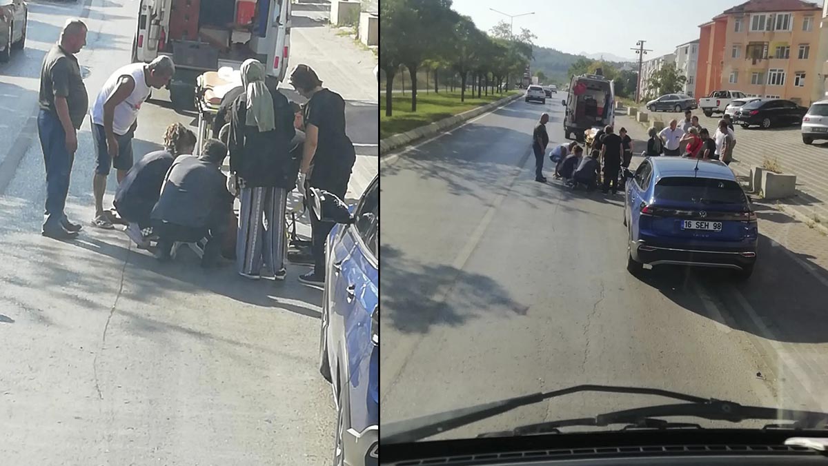 Otomobilin çarptığı bisikletli öldü