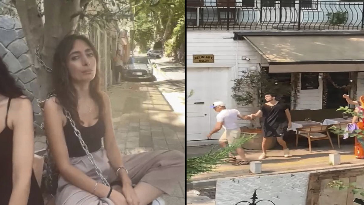 Kendini zeytin ağacına zincirledi