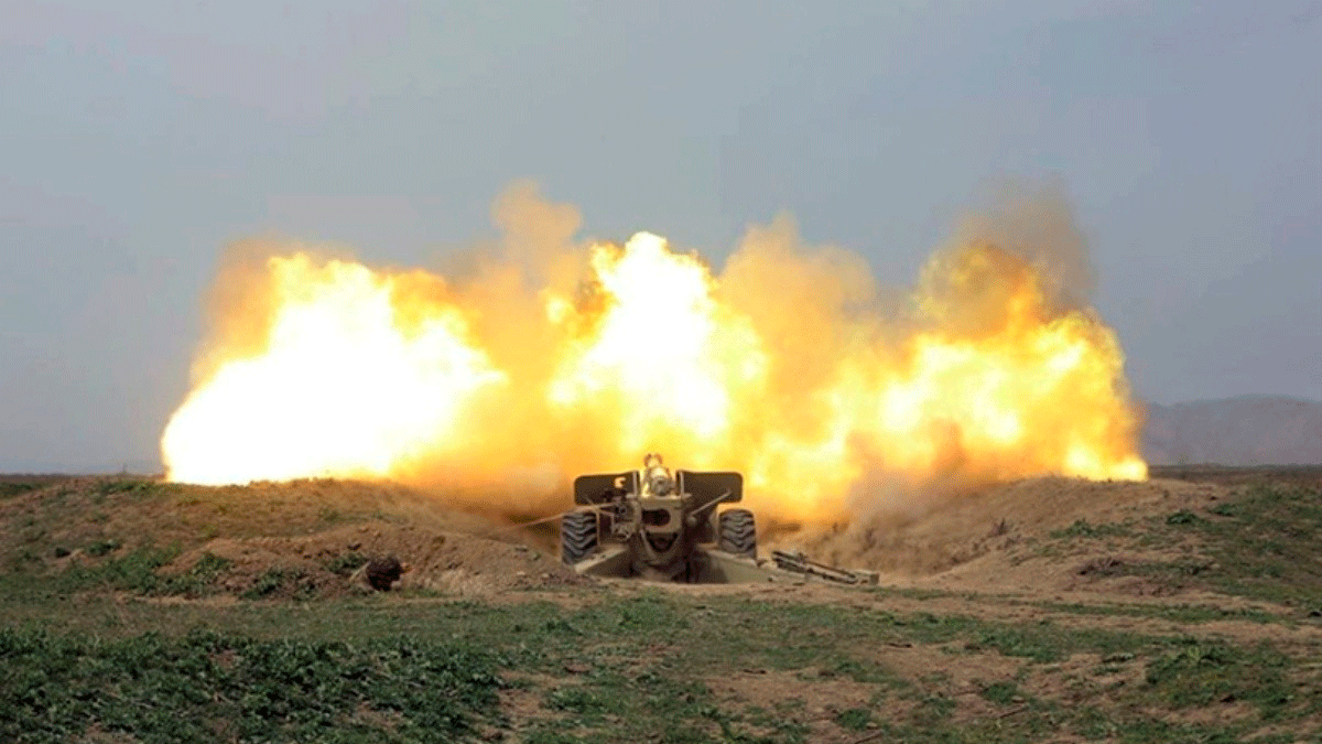 Ermenistan Azerbaycan mevzilerine havan toplarıyla saldırdı