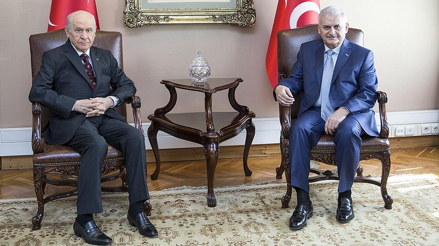Yıldırım, Bahçeli ile bir araya geldi