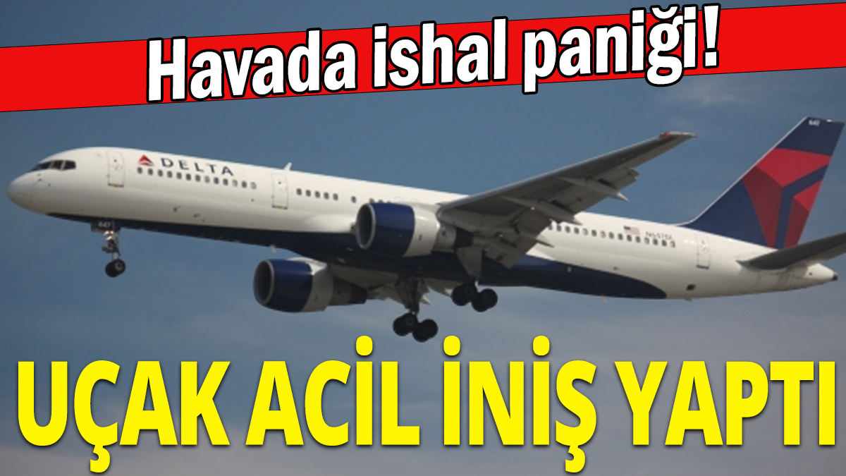 Havada ishal paniği: Uçak acil iniş yaptı