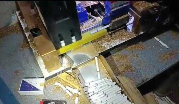 Tekirdağ'da kaçak sigara imalathanesine operasyon: 2 gözaltı