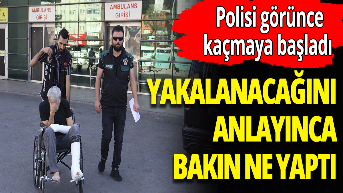 Yakalanacağını anlayınca bakın ne yaptı