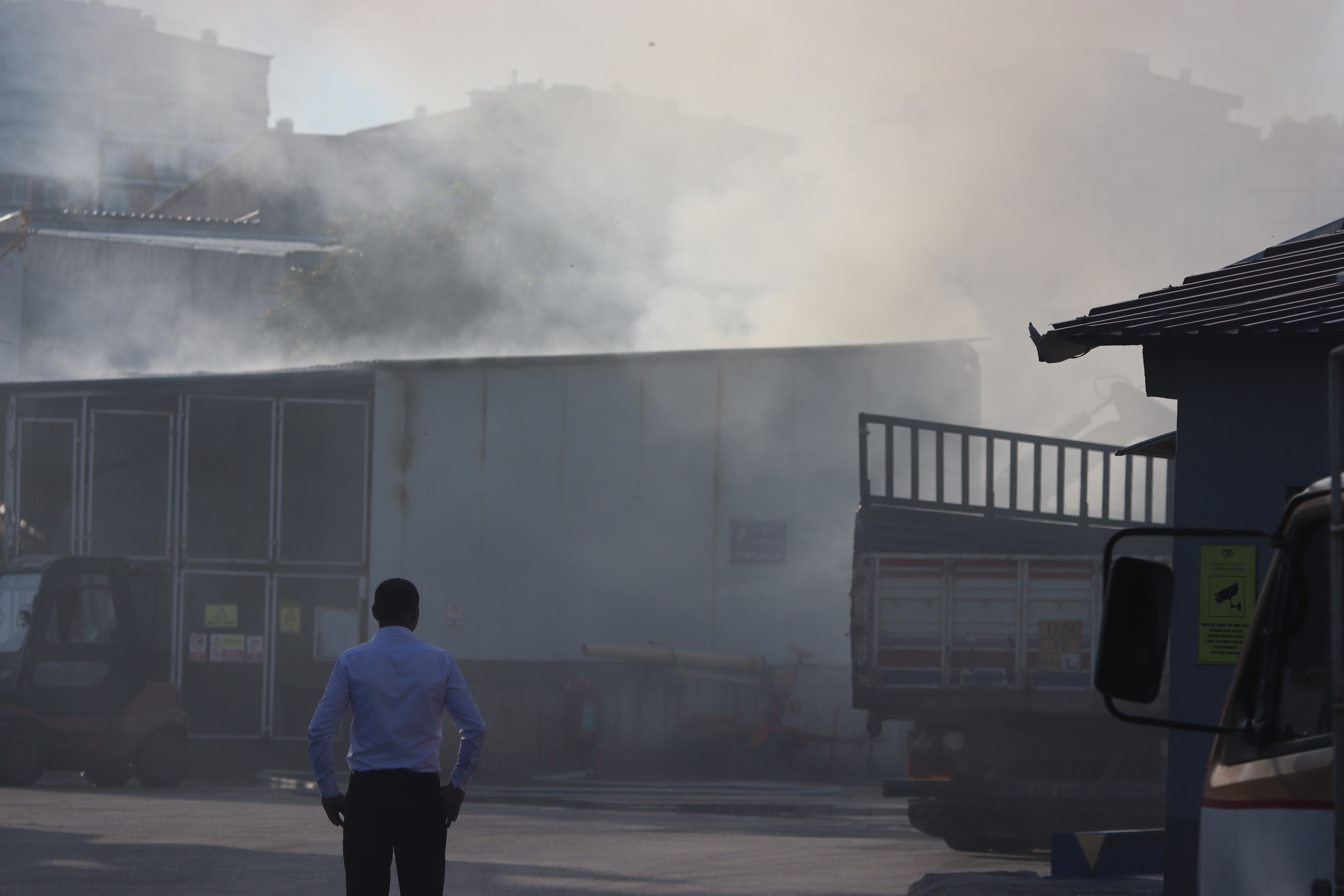 Kayseri'de fabrikada yangın