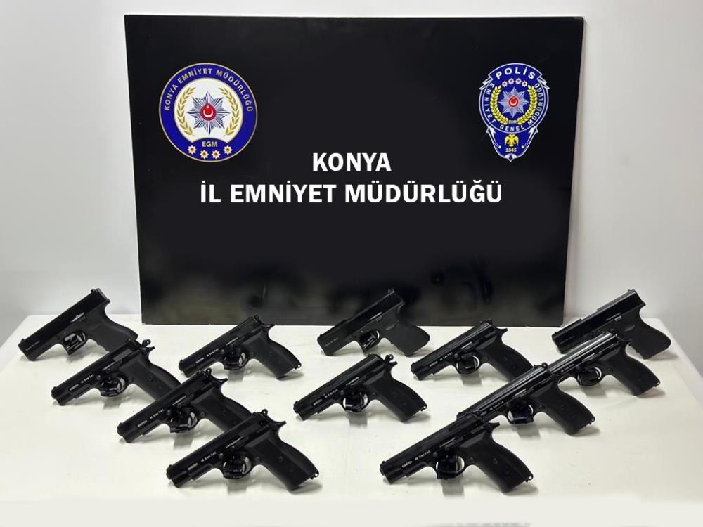 Konya'da 41 ruhsatsız silah ele geçirildi