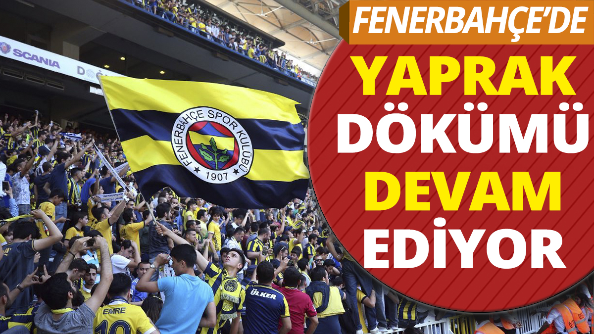 Fenerbahçe'de yaprak dökümü! Dört isimle yollar ayrılıyor