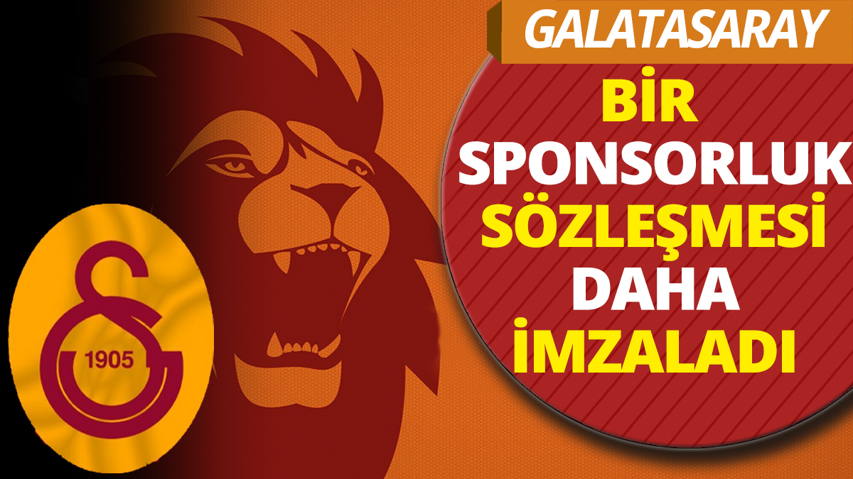 Galatasaray bir sponsorluk sözleşmesine daha imza attı