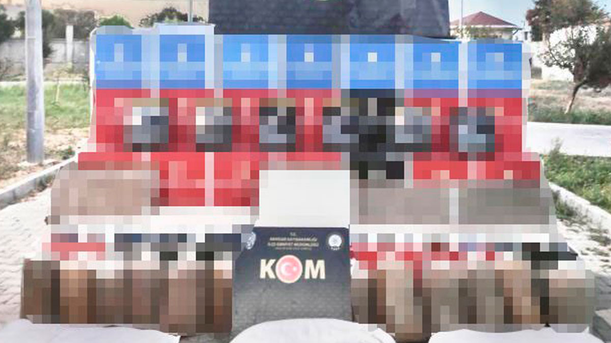 Manisa'da 1 ton bandrolsüz tütün ele geçirildi