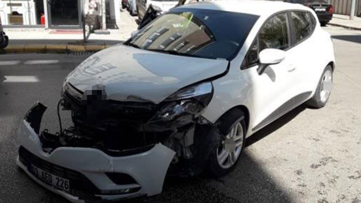Eskişehir'de kaza ucuz atlatıldı
