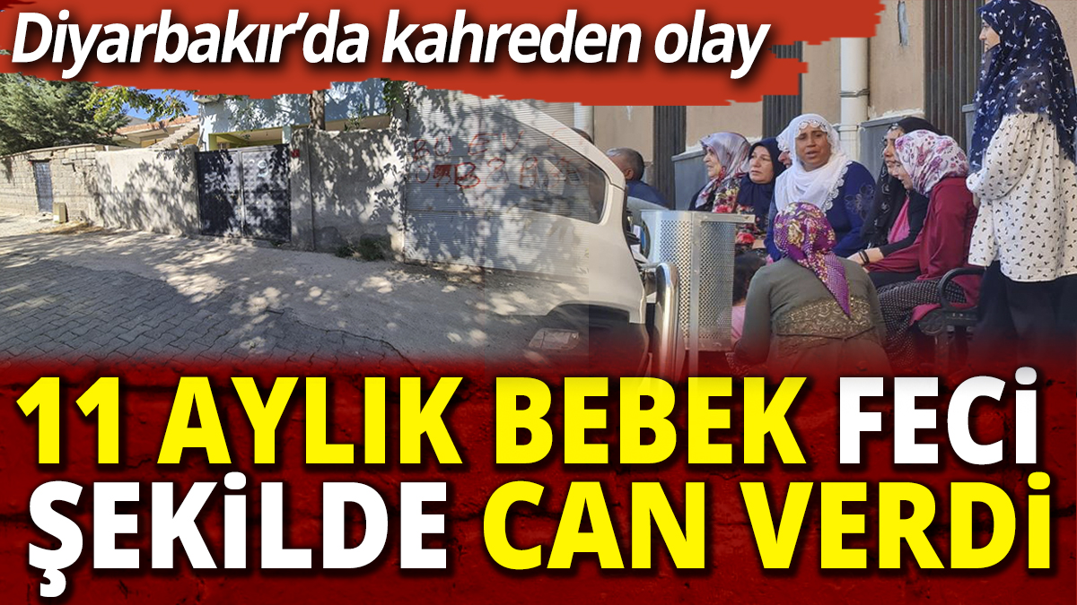 Diyarbakır’da kahreden olay! 11 aylık bebek feci şekilde can verdi