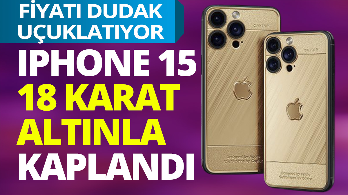 18 karat altınla kaplanan iPhone 15 Pro Ultra Gold satışa çıktı