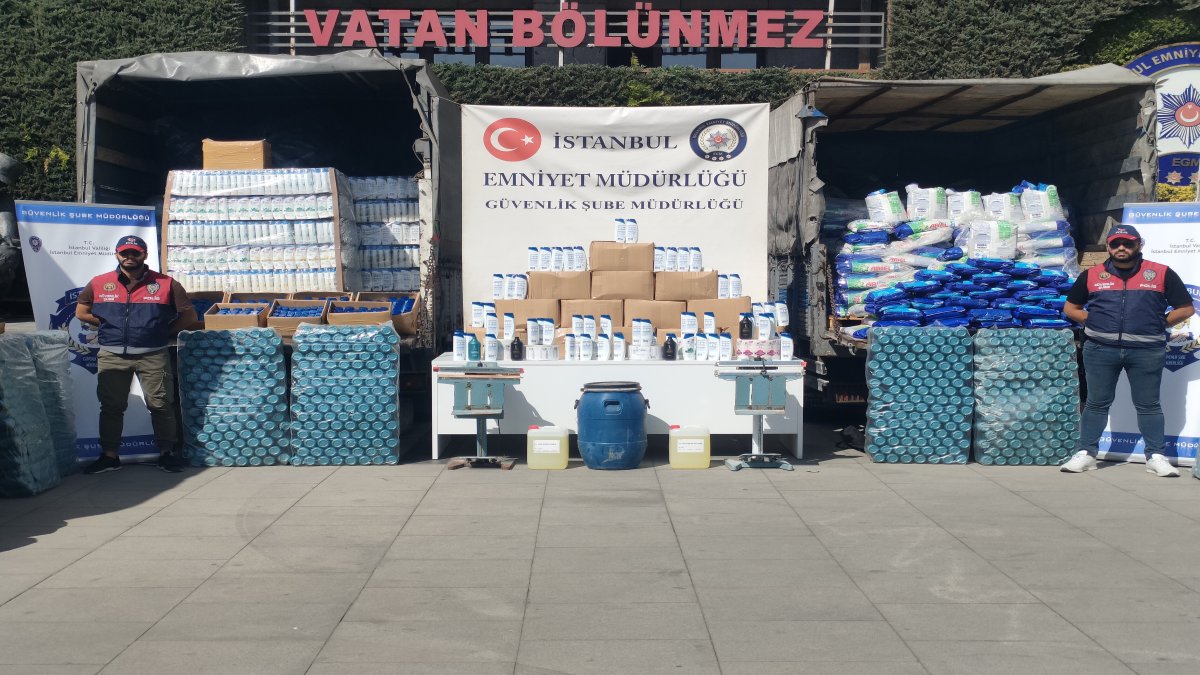 İstanbul'da sahte deterjan imal edenlere yönelik operasyon düzenlendi
