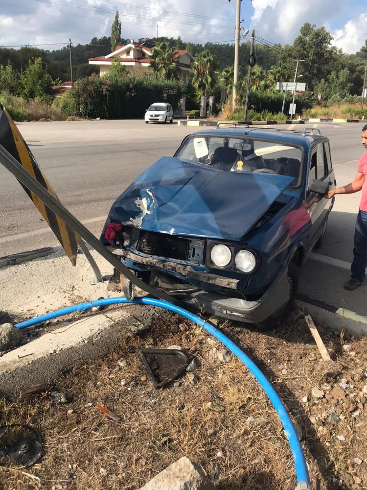 Fethiye'de trafik kazası: 2 yaralı
