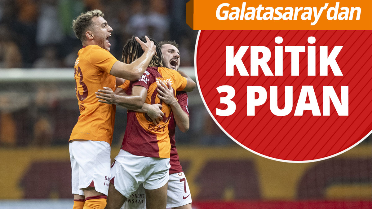 Ankaragücü karşısında Galatasaray'dan kritik 3 puan!