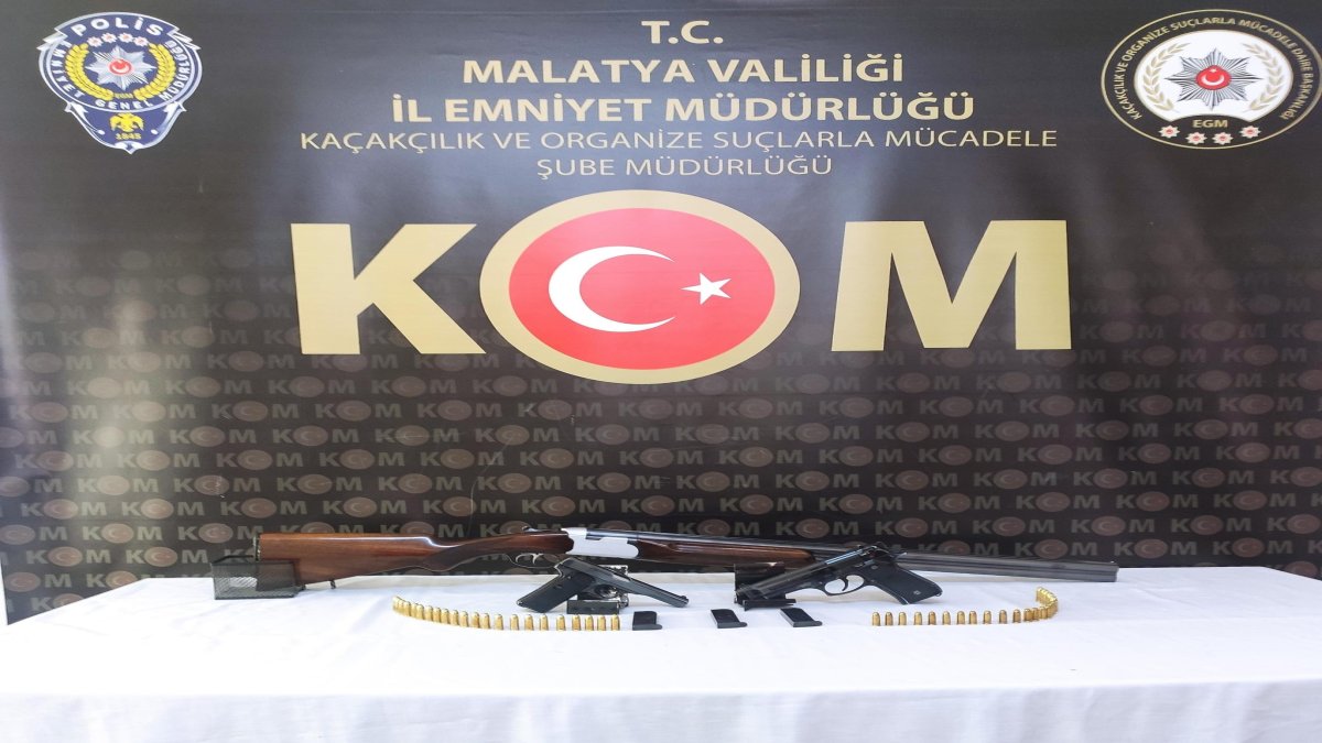 Malatya'da silah kaçakçılarına operasyon düzenlendi