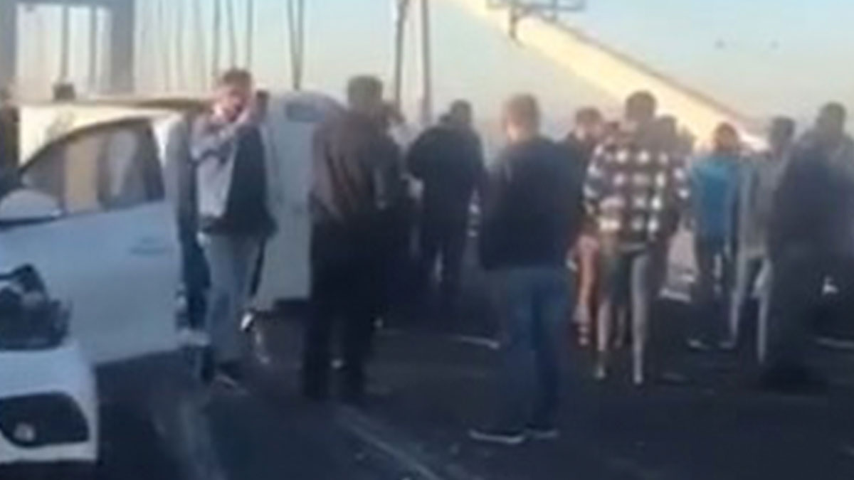 Osmangazi Köprüsü'nde kaza: Yaralılar var