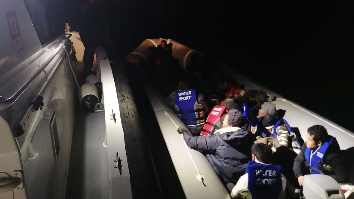 Bodrum'da onlarca kaçak göçmen yakalandı