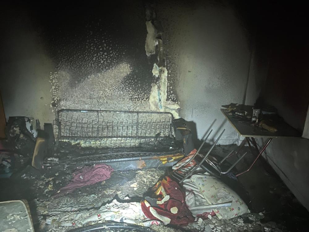 Tunceli’de ev yangını