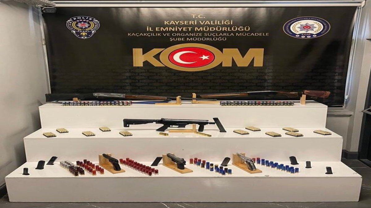 Kayseri'de kaçak silah satıcılarına yönelik operasyon düzenlendi