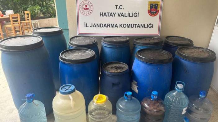 Hatay'da 350 litre sahte içki ele geçirildi