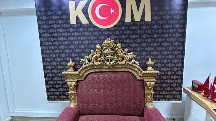Osmanlı döneminden kalma saltanat tahtı ele geçirildi